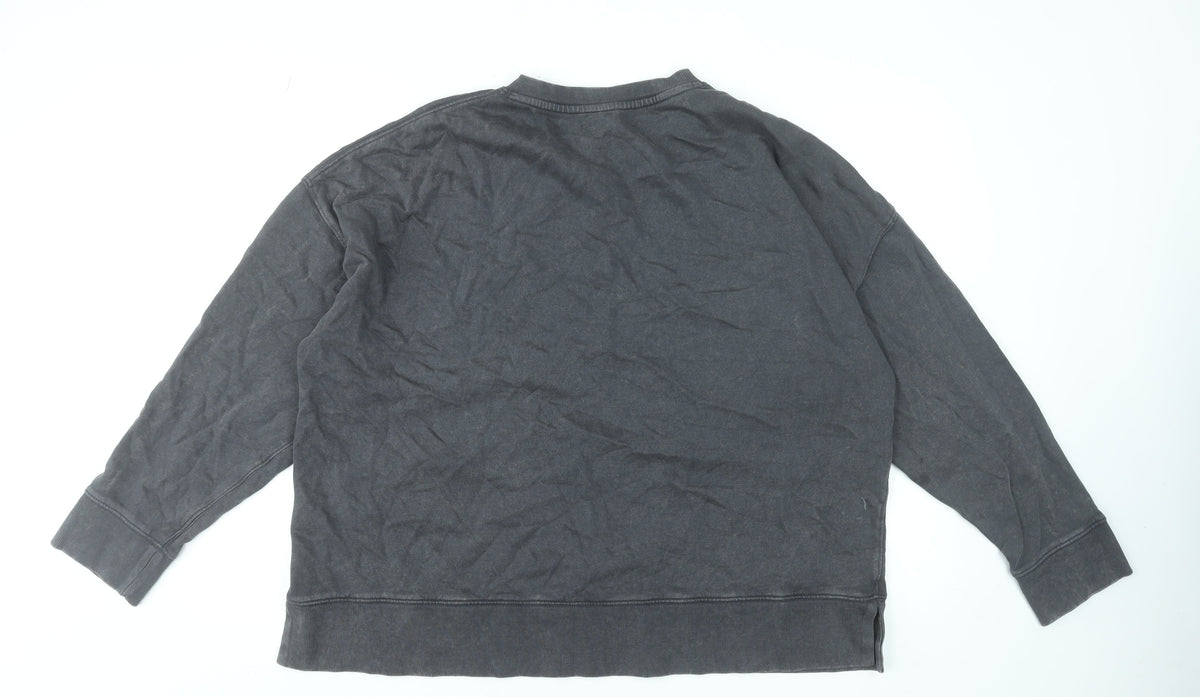 Mens UK Size XL NEXT Grey Henley Sweatshirt
