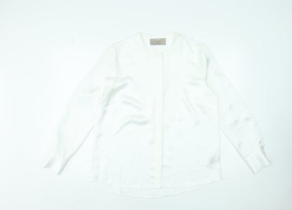 Womens UK Size 12 Paul Costelloe Living Studio Ivory Basic Blouse