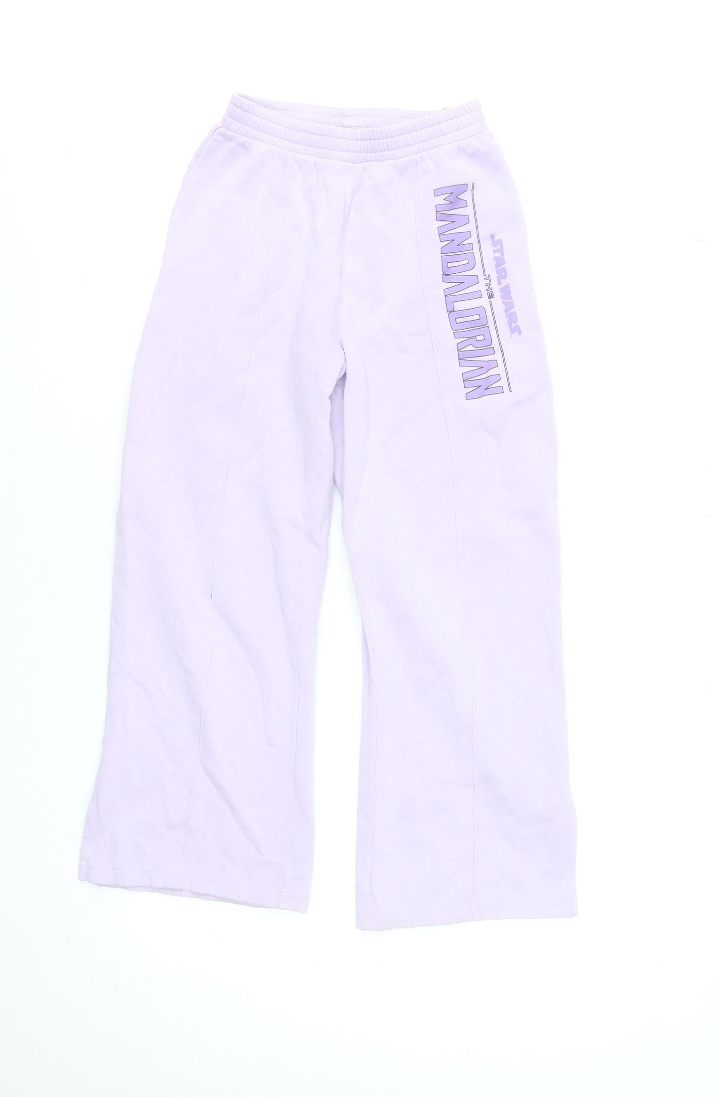 Girls UK Size 10-11 Years H&M Regular Fit Sweatpants Purple Trousers