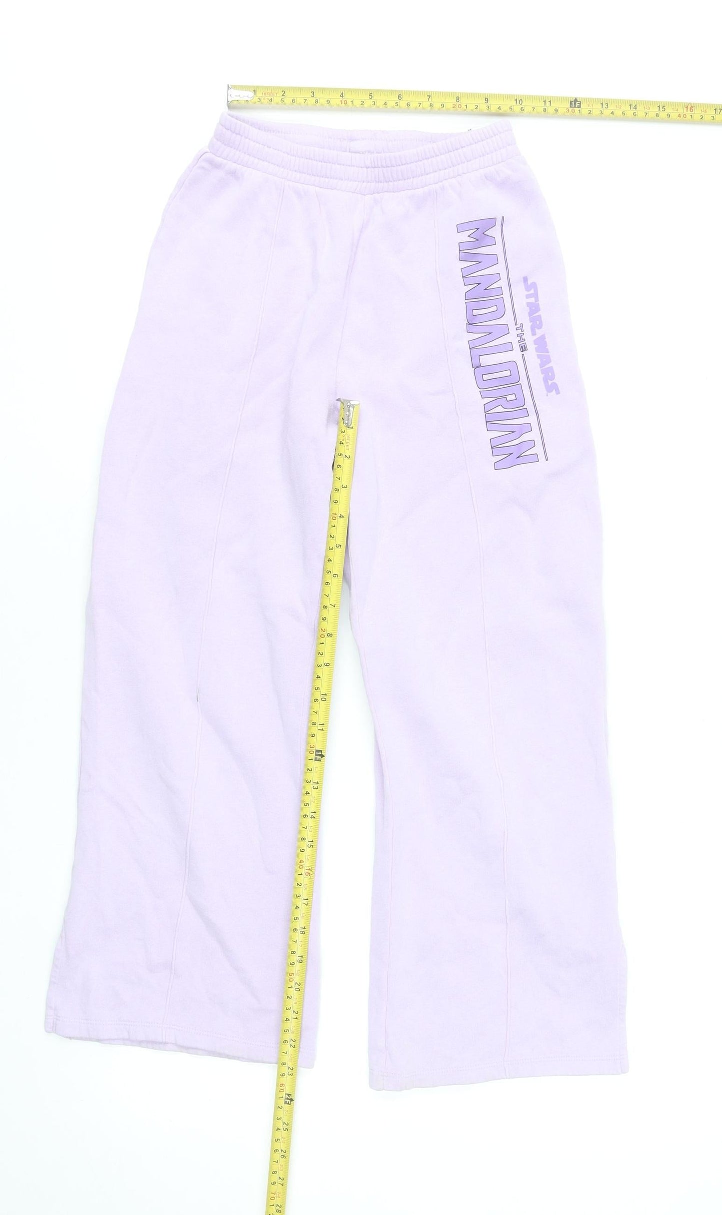 Girls UK Size 10-11 Years H&M Regular Fit Sweatpants Purple Trousers