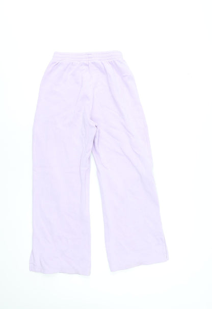 Girls UK Size 10-11 Years H&M Regular Fit Sweatpants Purple Trousers