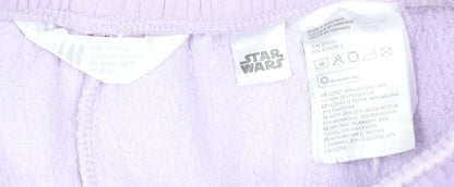 Girls UK Size 10-11 Years H&M Regular Fit Sweatpants Purple Trousers