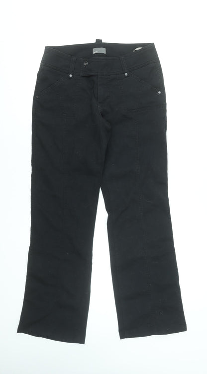 Mexx Women's Black Straight Leg Jeans Size 10 Regular Fit