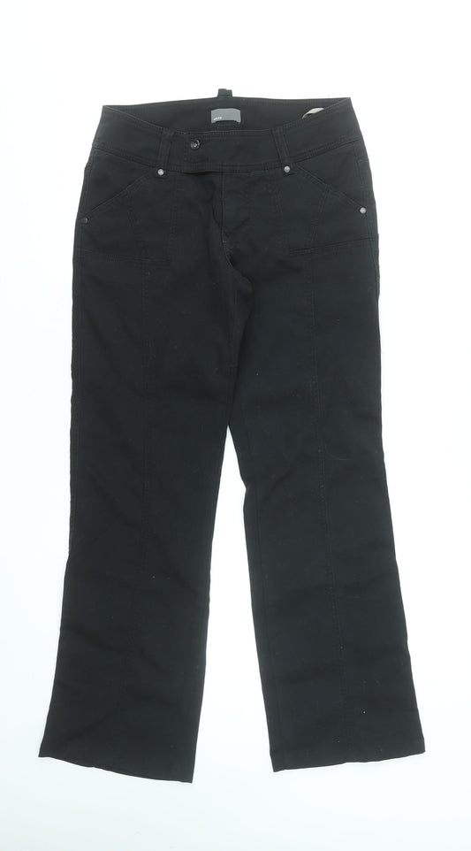 Mexx Women's Black Straight Leg Jeans Size 10 Regular Fit