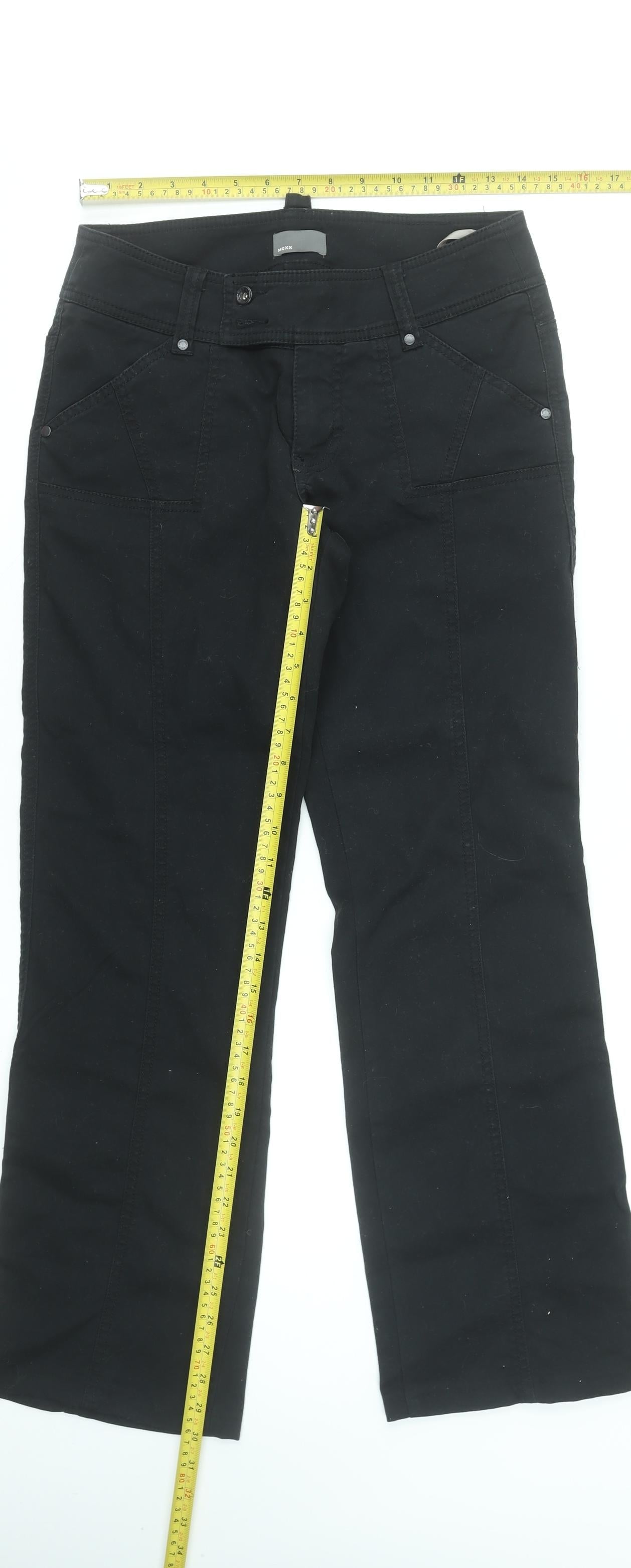 Mexx Women's Black Straight Leg Jeans Size 10 Regular Fit