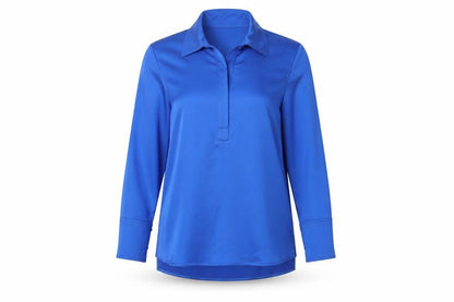 Womens UK Size 12 Gallery Blue Basic Blouse