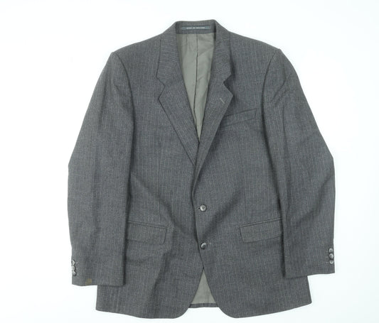 Mens UK Size 42R The Label Regular Grey Suit Jacket