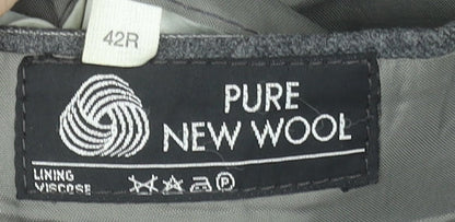 Mens UK Size 42R The Label Regular Grey Suit Jacket
