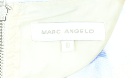 Womens UK Size 10 Marc Angelo Multicoloured Cropped Blouse