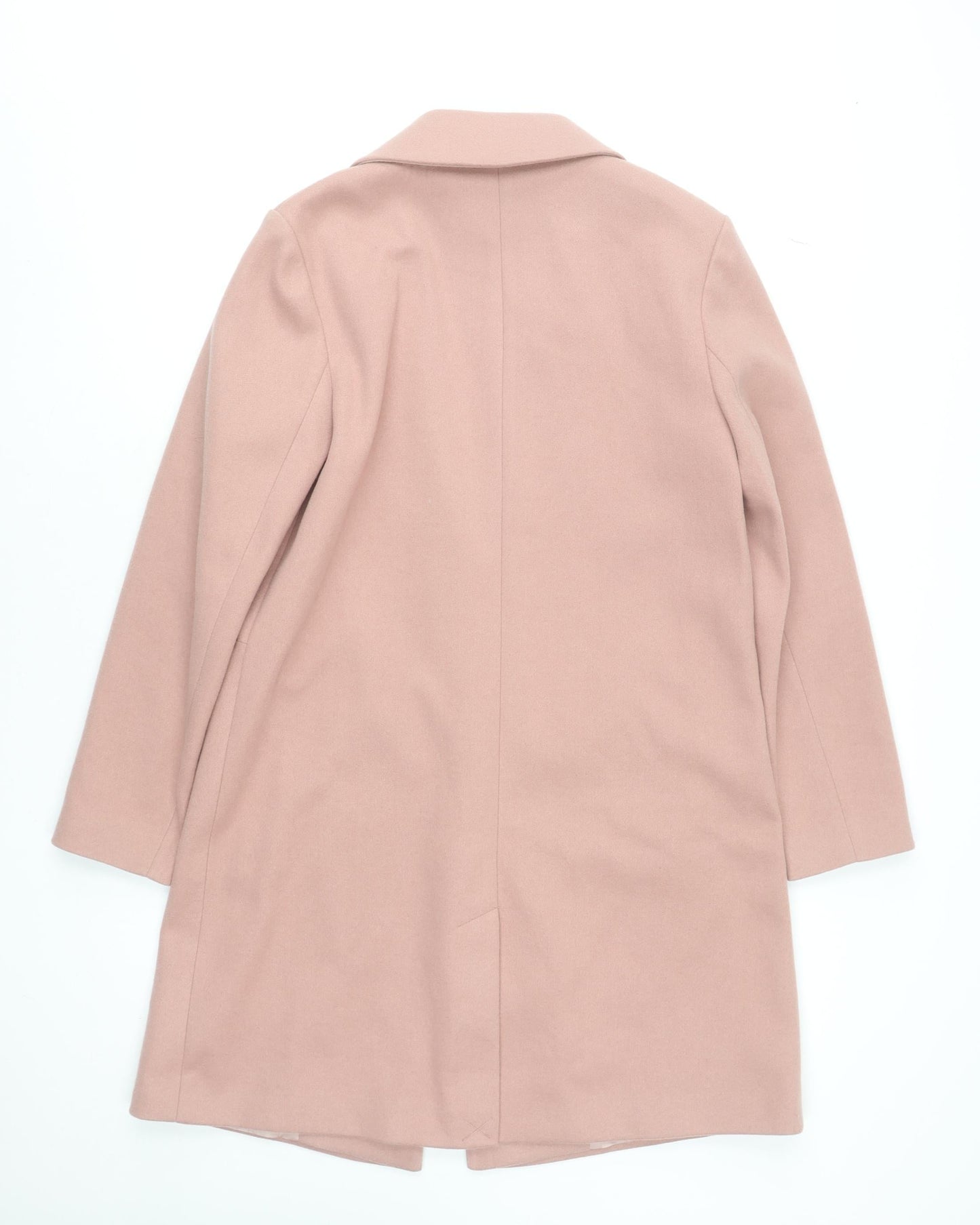 Primark Women's Pink Mid-Length Overcoat Size 12