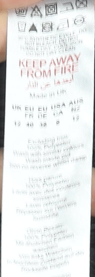 Boohoo Women’s Black Long Sleeve Bodycon Mini Dress Size 12