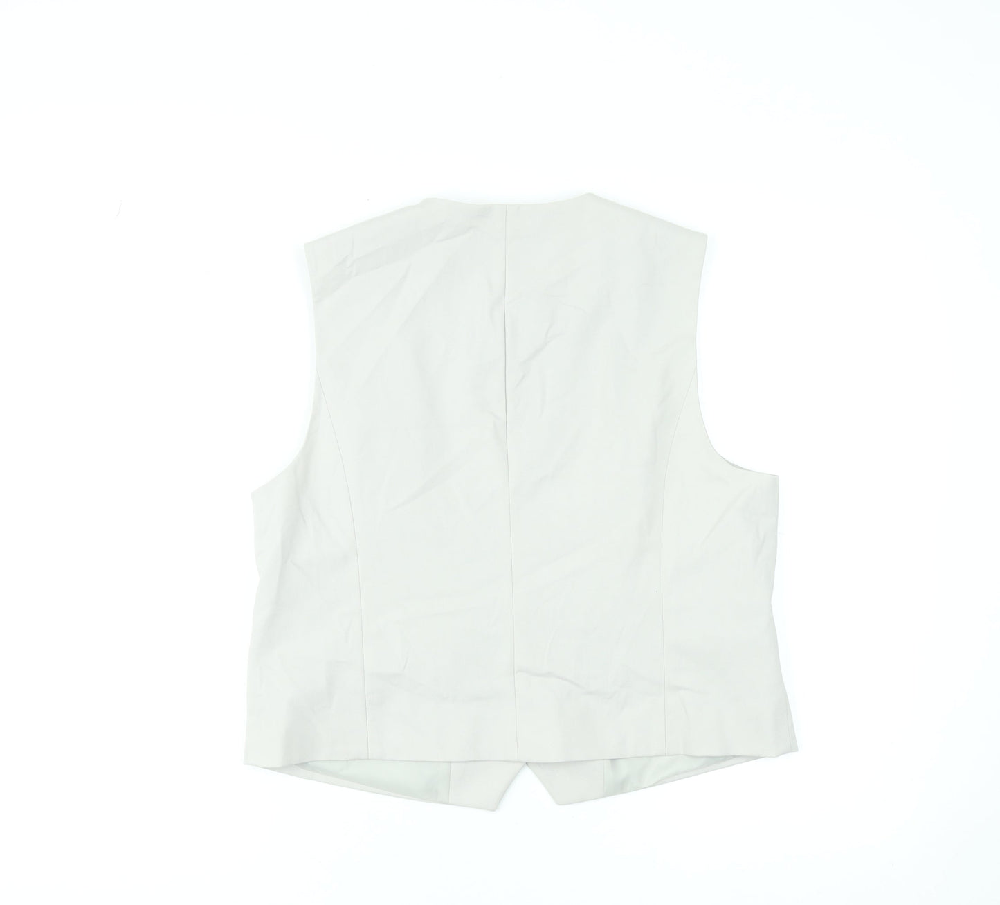 Womens UK Size 14 Gallery Beige Classic Button-Up
