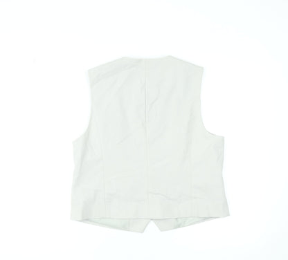 Womens UK Size 14 Gallery Beige Classic Button-Up