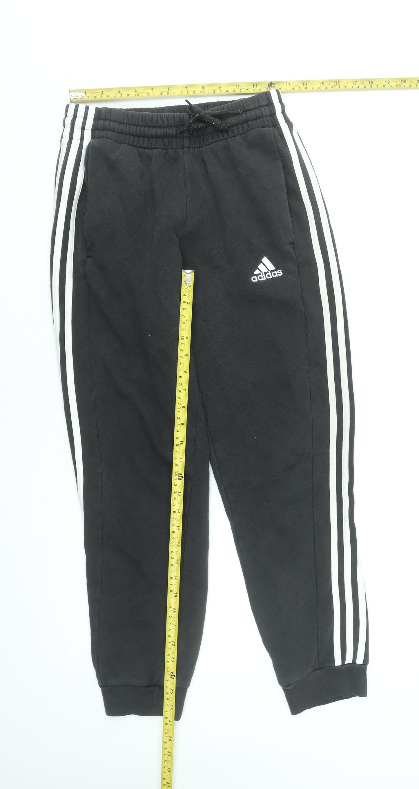 Mens UK Size S adidas Regular Fit Jogger Black Trousers