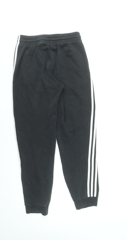 Mens UK Size S adidas Regular Fit Jogger Black Trousers