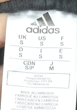 Mens UK Size S adidas Regular Fit Jogger Black Trousers