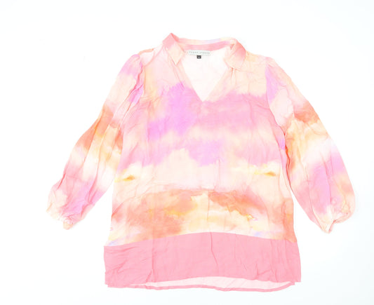 Womens UK Size 14 Rowen Avenue Pink Tunic Blouse