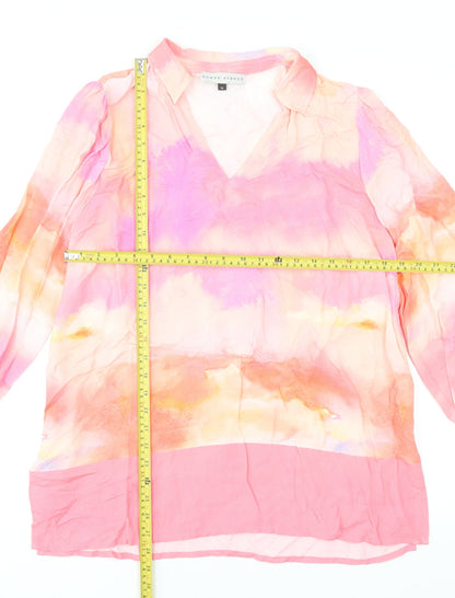 Womens UK Size 14 Rowen Avenue Pink Tunic Blouse