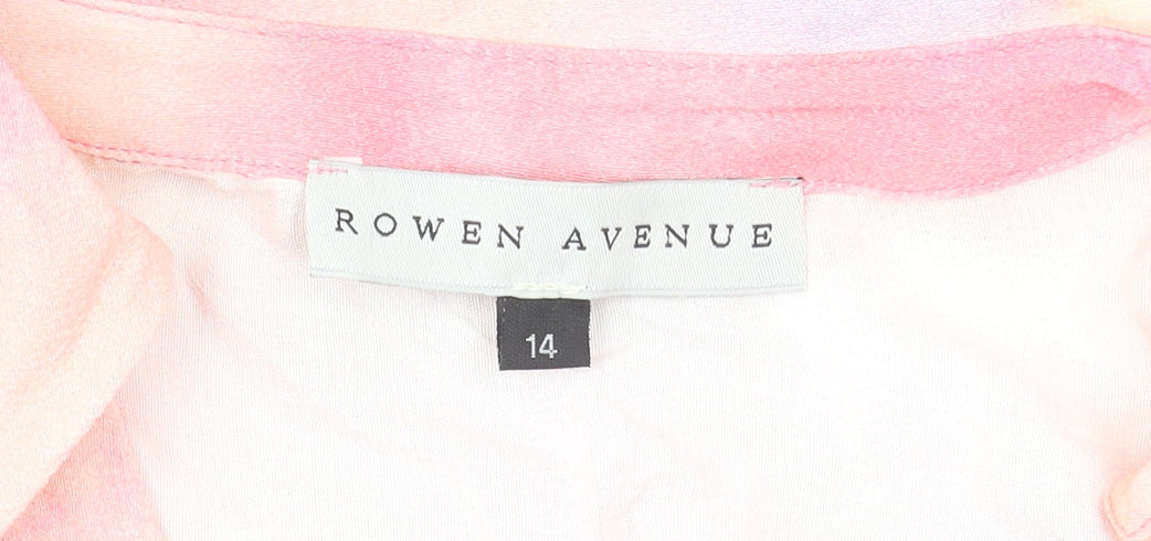 Womens UK Size 14 Rowen Avenue Pink Tunic Blouse