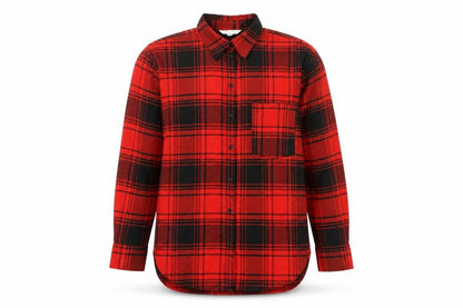 Womens UK Size XS H&M Red Basic Button-Up