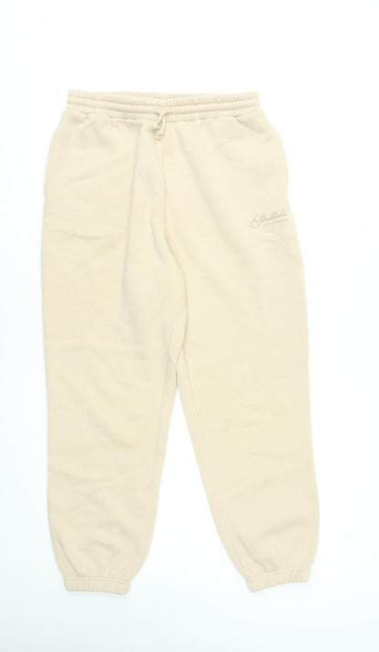 Dunnes Stores Women’s Beige Jogger Trousers Medium Fleece Comfort Fit