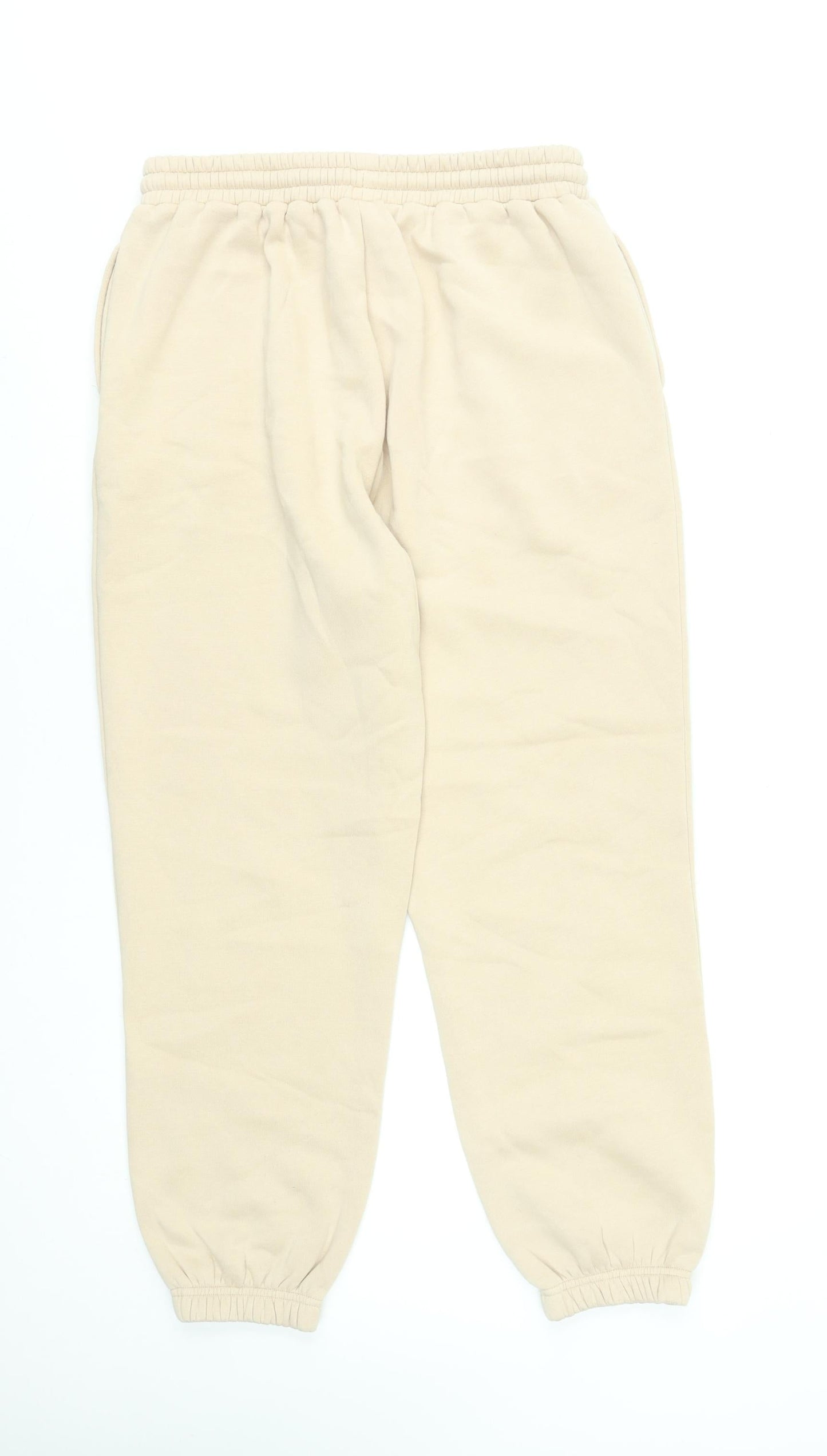 Dunnes Stores Women’s Beige Jogger Trousers Medium Fleece Comfort Fit