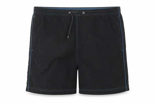 Front view of St. Bernard for Dunnes Stores Men's Black Medium Board Shorts Swimwear