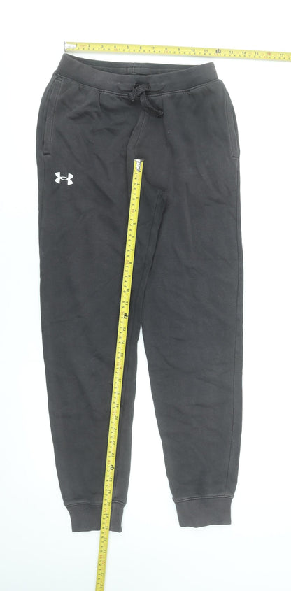 Boys UK Size L Under armour Relaxed Fit Jogger Black Trousers