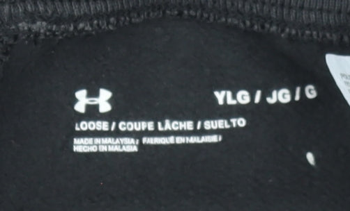 Boys UK Size L Under armour Relaxed Fit Jogger Black Trousers