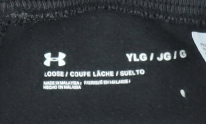 Boys UK Size L Under armour Relaxed Fit Jogger Black Trousers