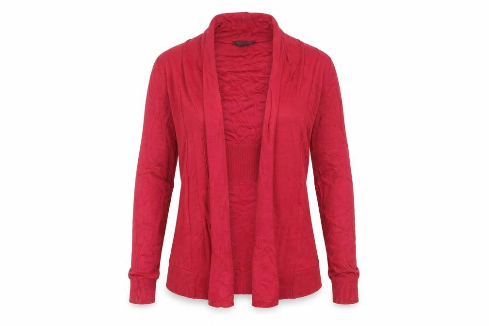 Womens UK Size 12 Miss Selfridge Red Cardigan Jumper