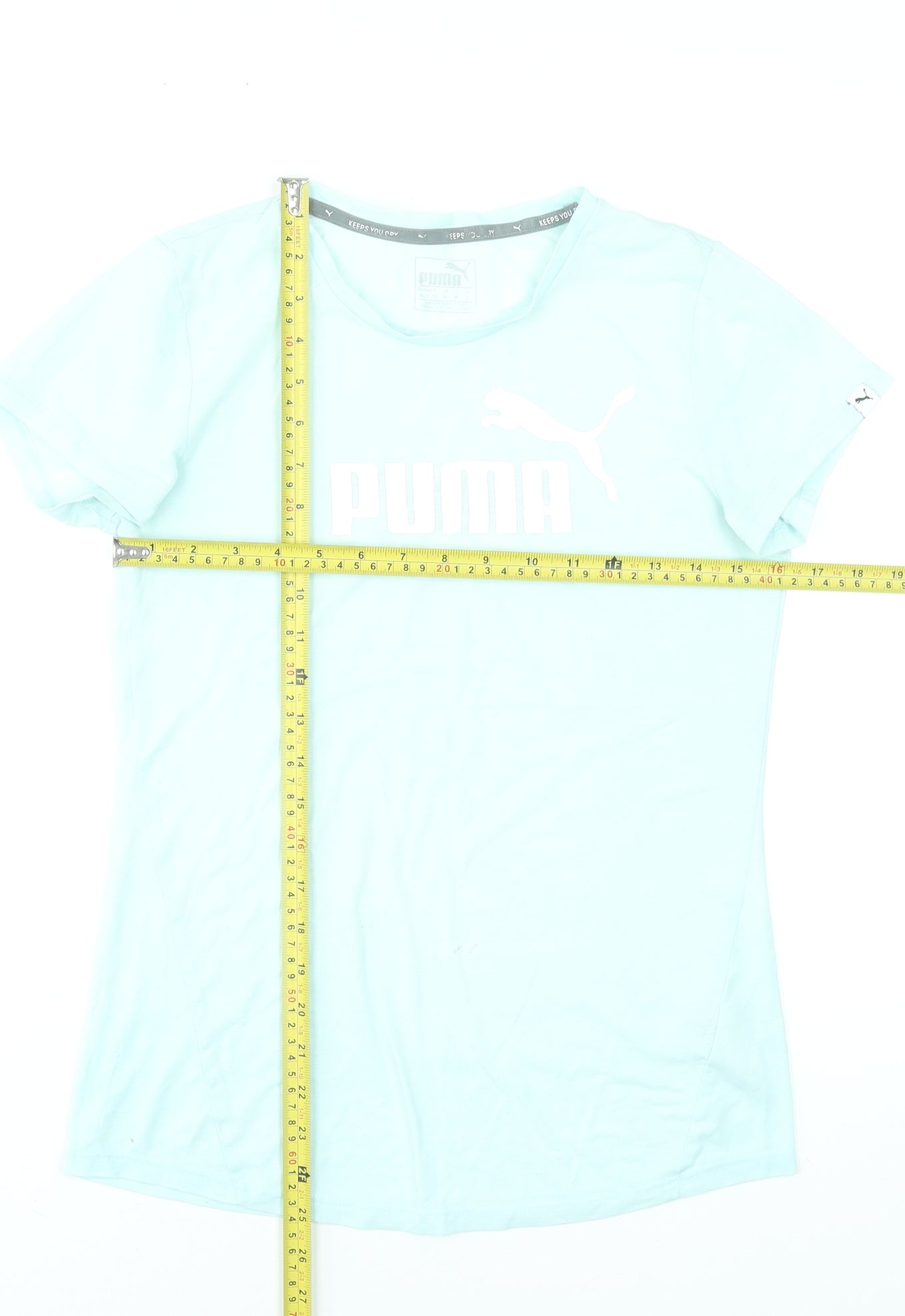 Puma Women's Blue XS Slim Fit Sports T-Shirt