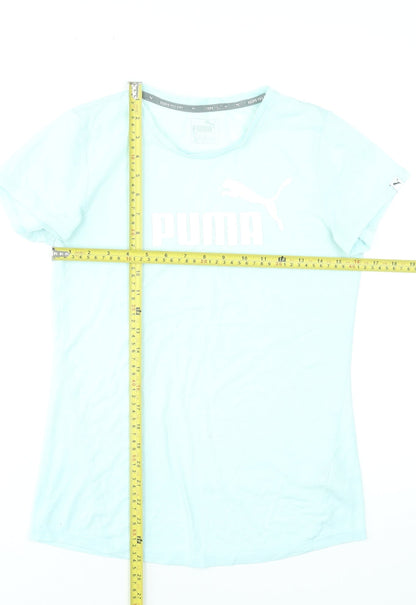 Puma Women's Blue XS Slim Fit Sports T-Shirt