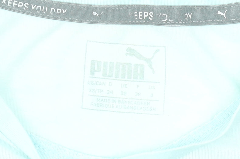 Puma Women's Blue XS Slim Fit Sports T-Shirt