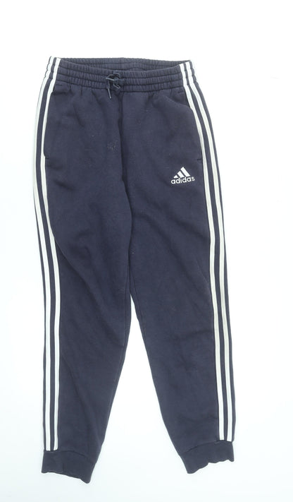 Adidas Men’s Blue Jogger Sweatpants S Elastic Waist Tapered Fit