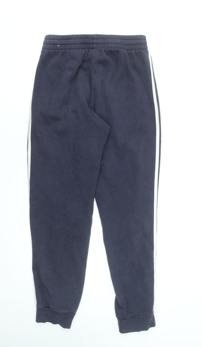 Adidas Men’s Blue Jogger Sweatpants S Elastic Waist Tapered Fit