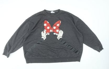 Womens UK Size 2XL Disney Grey Pullover Sweatshirt