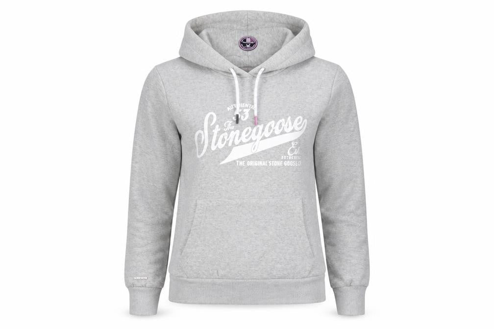 Womens UK Size 2 Stone Goose Grey Pullover Hoodie