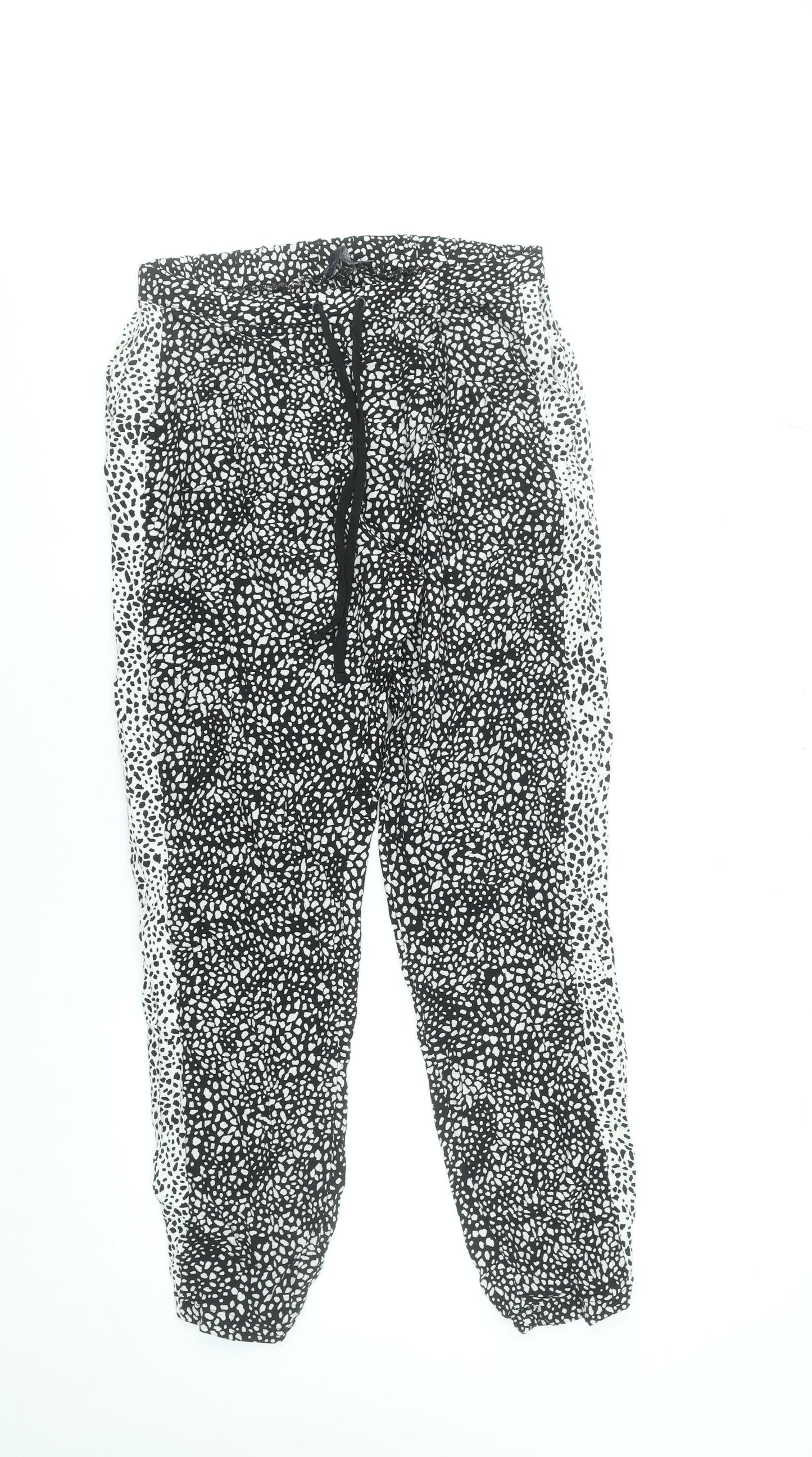 Womens UK Size 10 Marks and Spencer Relaxed Fit Jogger Black Trousers