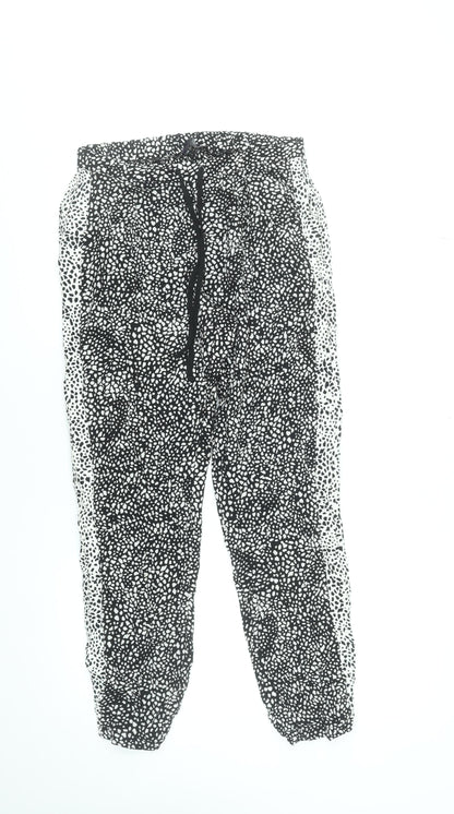 Womens UK Size 10 Marks and Spencer Relaxed Fit Jogger Black Trousers