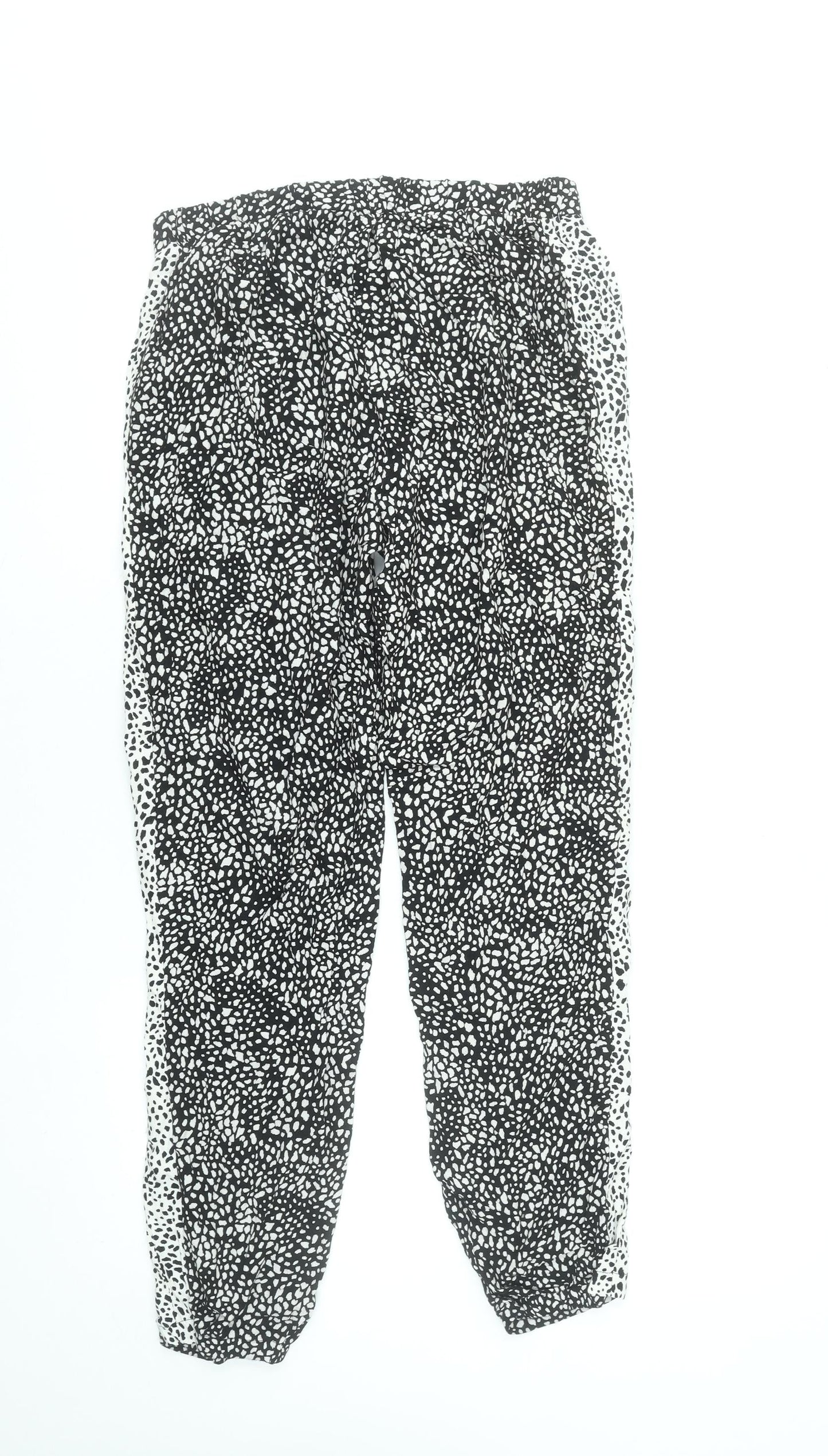 Womens UK Size 10 Marks and Spencer Relaxed Fit Jogger Black Trousers