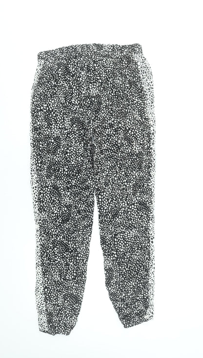Womens UK Size 10 Marks and Spencer Relaxed Fit Jogger Black Trousers