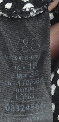 Womens UK Size 10 Marks and Spencer Relaxed Fit Jogger Black Trousers