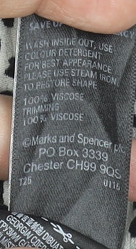 Womens UK Size 10 Marks and Spencer Relaxed Fit Jogger Black Trousers