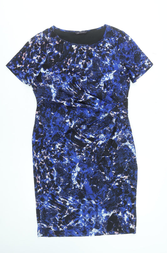 Marks and Spencer Women’s Blue Ruched Sheath Dress Size 12