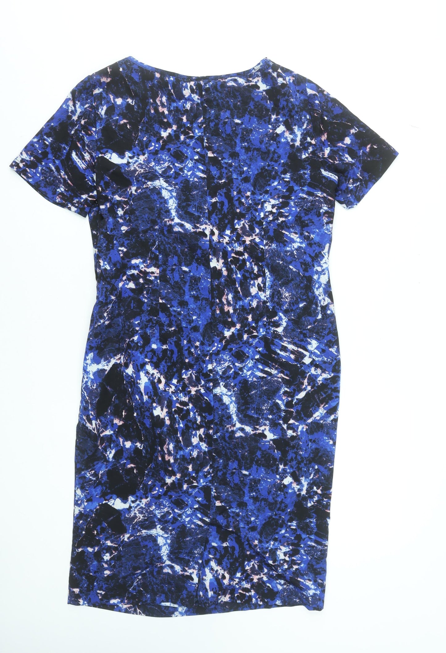 Marks and Spencer Women’s Blue Ruched Sheath Dress Size 12