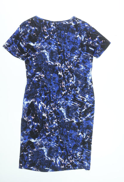 Marks and Spencer Women’s Blue Ruched Sheath Dress Size 12