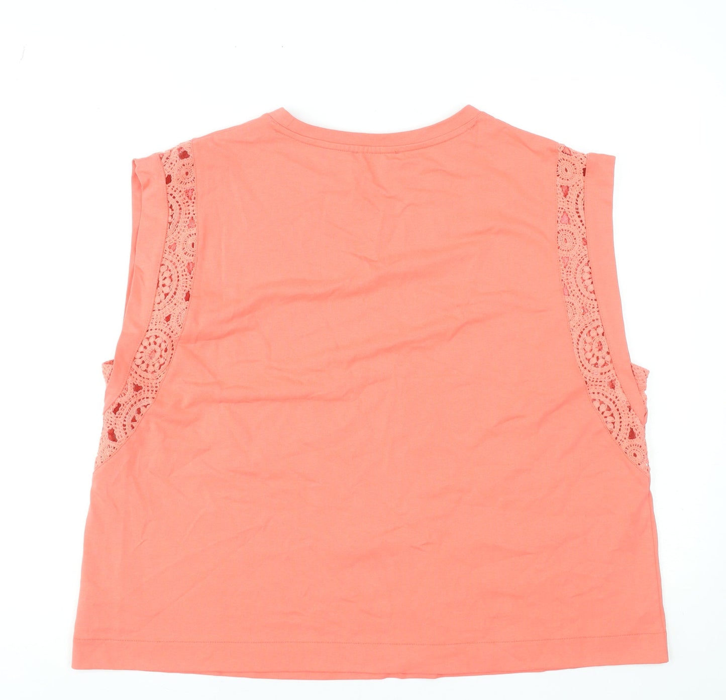 Womens UK Size 18 Marks and Spencer Pink Basic Tank
