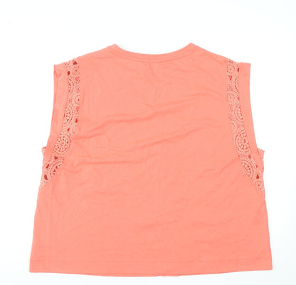 Womens UK Size 18 Marks and Spencer Pink Basic Tank