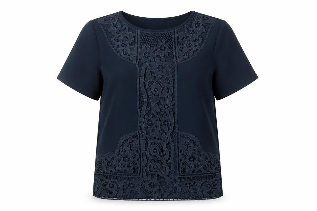 Womens UK Size 8 Warehouse Blue Tunic Blouse